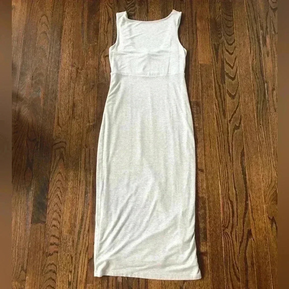 Athleta Dresses & Skirts - Athleta Women’s XS Grey Maxi Dress Straight Fit w/Low-Cut Back